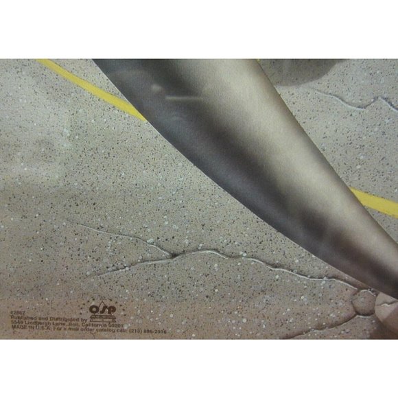 LOONEY TUNES POSTER~Taz Slam Dunk Over Bugs Bunny Porky Pig Tasmanian Basketball - Picture 4 of 9